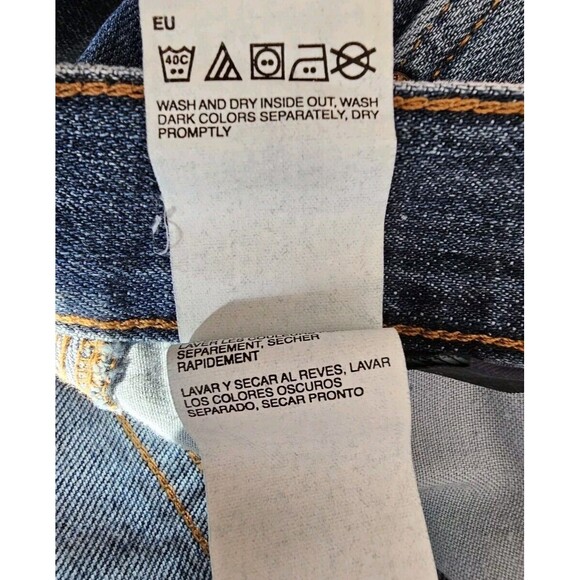 Tommy Hilfiger Shorts Men's Blue Denim Cargo Shorts 100% Cotton Size 35 - Picture 12 of 16